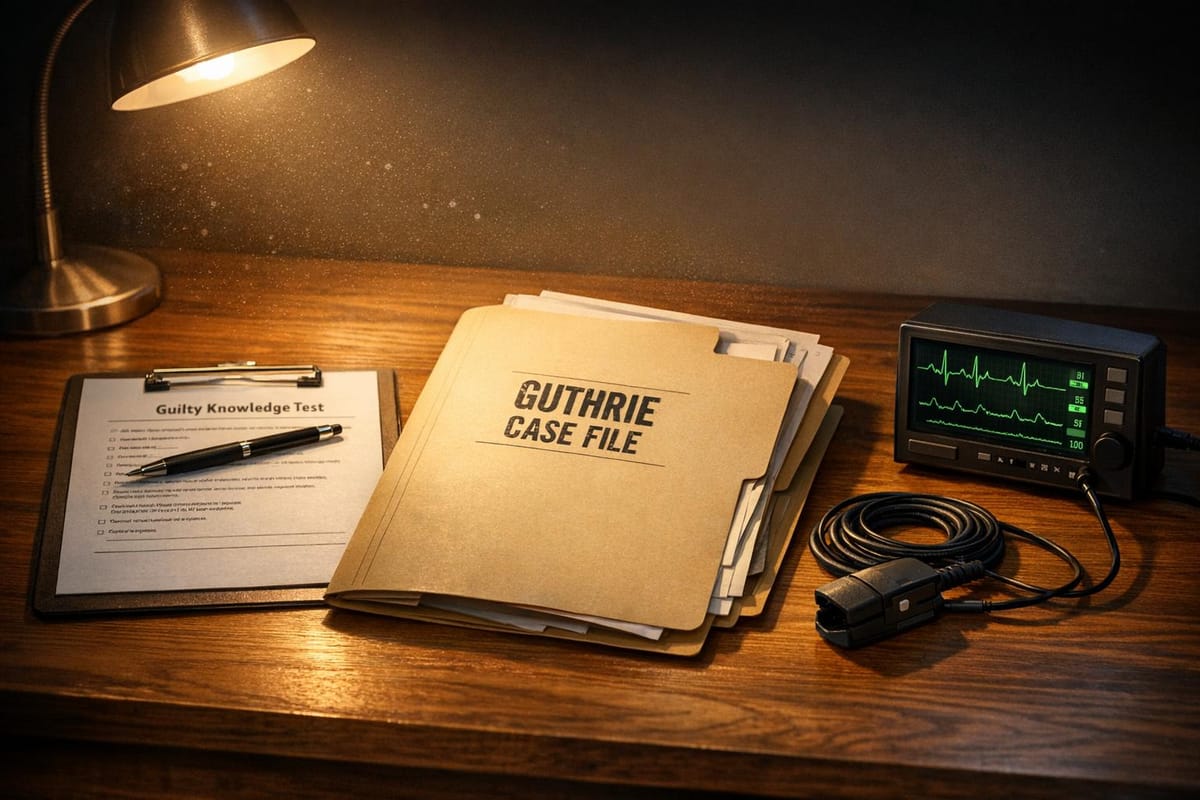 Guilty Knowledge Test: Solving the Guthrie Case