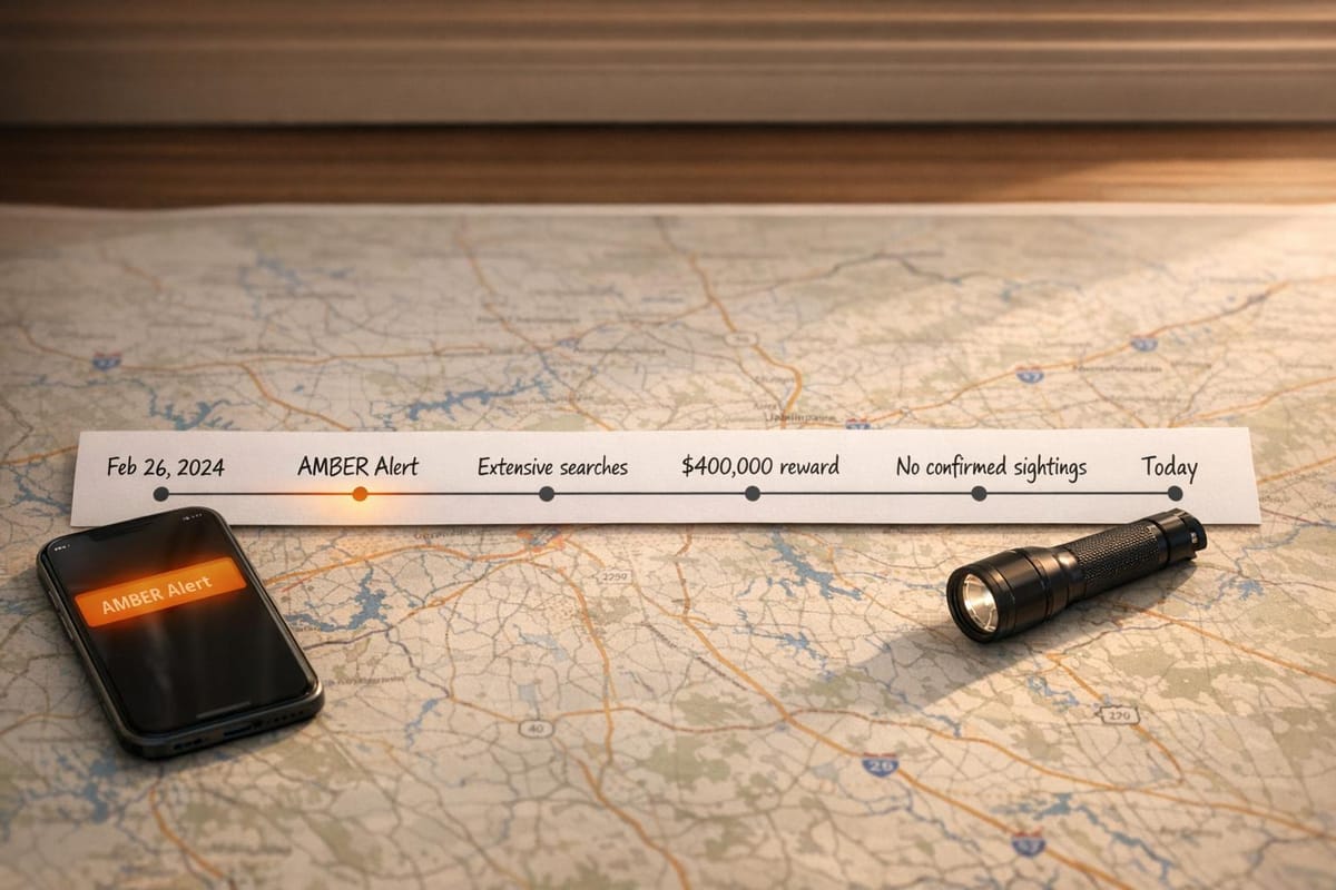 Sebastian Rogers Disappearance Timeline