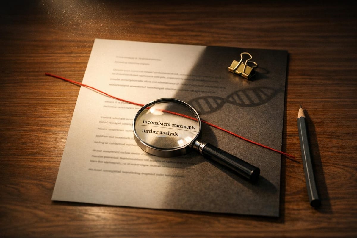 John Ramsey's Contradictions: Analysis of Guthrie Case